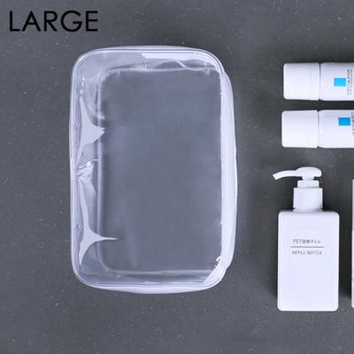 China Fashion Costom Lightweight Wholesale Travel Transparent Logo Printing Clear Pvc Cosmetic Bag for sale