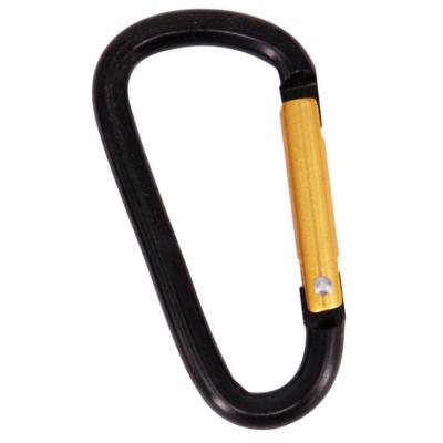 China HXY Portable 58*30.5*5.2MM Big 6# Running 6CM D Shape Aluminum Carabiner Double Color Carabiner Key Chain For Promotion Gift, Increasing for sale