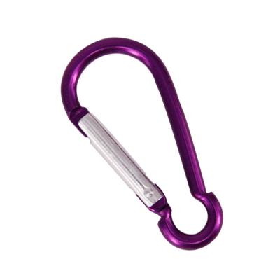 China Portable HXY 60*28*4.3MM Large In Stock Custom No MOQ Sale Price Aluminum Bulk Carabiner Squash Shaped Key Chain Carabiner Tiny Carabiner for sale