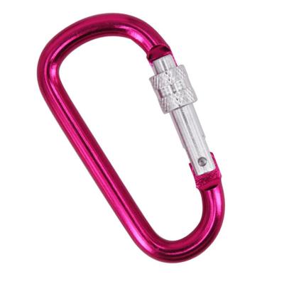 China HXY 77*40*6.8MM Portable Custom Large Current No MOQ Gourd Shape Screw Carabiner Spring Main Chain Hook For Outdoor, Camping, Hiking for sale