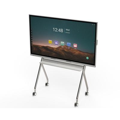 China 65 Inch School Teaching Smart Portable Board Interactive Whiteboard Digital Flat Panel for Classroom LCD Sliver Android 9.0 16:9 for sale