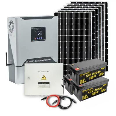 Chine Système 8kW à énergie solaire à la maison avec la puissance de support de batterie de MPPT 36V 200Ah à vendre