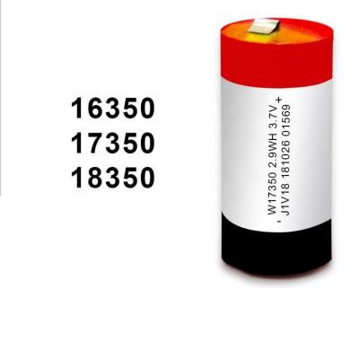 China zylinderförmige LiPo Batterie 18350 2.9Wh 17350 16350 für e-Zigarette zu verkaufen