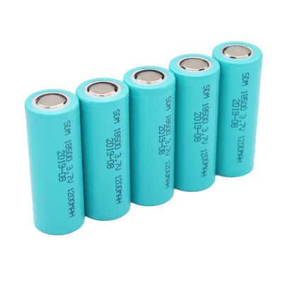 Κίνα ιονική μπαταρία 18500 λίθιου 3.7V 1200mAh κυλινδρική για το ηλιακό φως προς πώληση