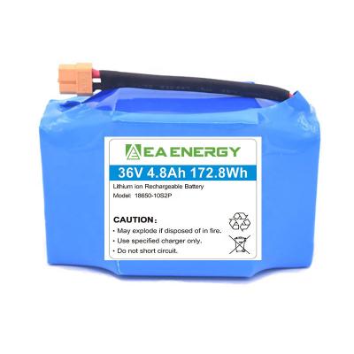 China 36V 4.8Ah 172.8Wh Electric Scooter Battery Pack Customized Impedance for sale