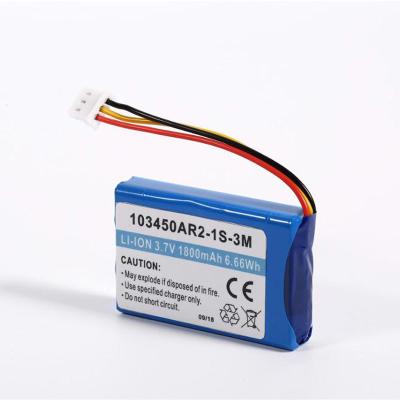 China 3.7V 103450 Custom Lithium Polymer Battery Pack For GPS Headphone for sale