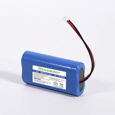 China 7.2V 2600mAh Rechargeable Li Ion Battery For Electronics Toys Lighting for sale