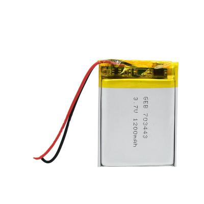 Cina modello di Ion Polymer Battery Rechargeable 703443 del litio di 1100mAh 3.7V in vendita