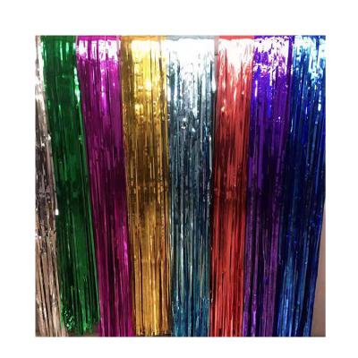 China Romantic Made in China to Wedding Shiny Background Decoration Fringe Curtains 1*2 Meters for sale