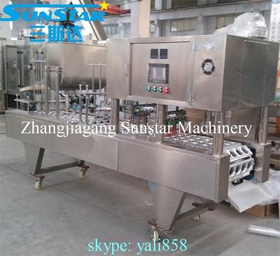 China Automatic Plastic Beverage Paper Cup Filling Sealing Machine for Mineral Water Yogurt Fruit Jelly for sale