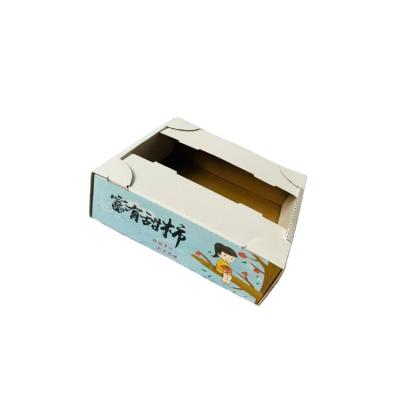 China Customized Recyclable Advanced Printing Corrugated Food Fruit Gift Cardboard Paper Box Packaging for sale