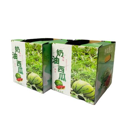 China Recyclable Manufacturers China Wholesale Fruit Corrugated Paper Cardboard With Handles for sale