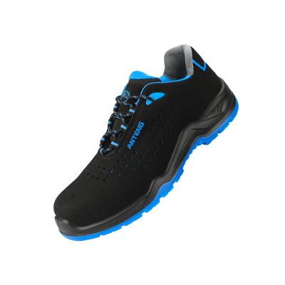 China Anti-Static Puncture Resistant Suede S1p Outdoor Safety Shoe With Lightweight PU Outsole for sale