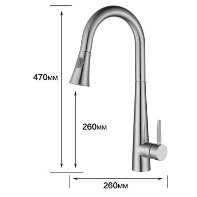 China Sense Faucets Factory Muli-fucation Kitchen Faucet 304 Sink Kitchen Faucet Stainless Plating Pull Out Kitchen Faucet for sale