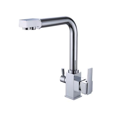 China Brass Sense Faucets Kitchen Faucet 3 Way Drink Water Filter Kitchen Faucet for sale