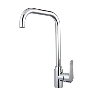 China Industrial Sense Faucets China Kitchen Taps 304 Silver Spout Kitchen Faucet For Kitchen Sink for sale