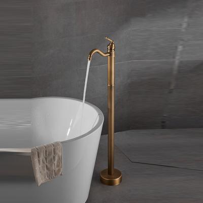 China Without Sliding Bar Factory Customized Bronze Brass Shower Faucet Single Handle Tub Shower Tub Set for sale