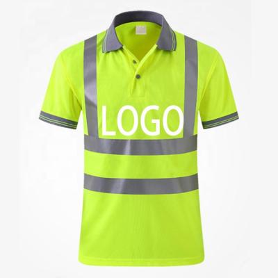 China Safety Nylon Breathable Shirts Summer RX Reflective Hygiene Use Traffic Safety Unisex Clothing Reflective Shirt for sale