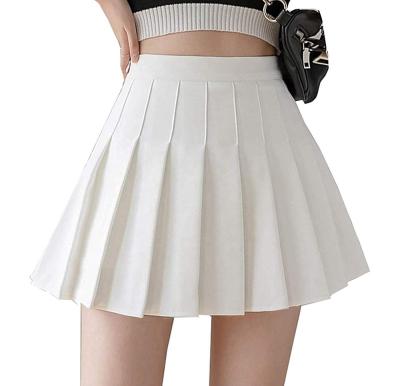 China School RX Custom Design Solid School Girl Mini Skirt Pleated Mini Skirt With Zipper School Uniforms For Girls for sale