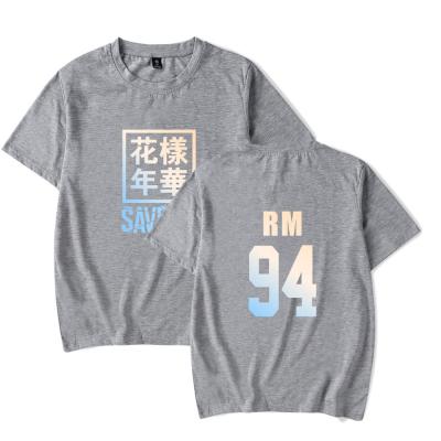 China high quality Anti-wrinkle sublimation printing kpop BT s person to save me T-shirt wholesale china unisex T-shirts for boys and girls for sale