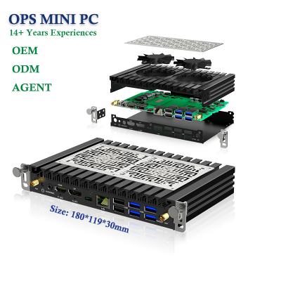 China For Business HS OPS Mini PC Intel Gen 12th Cpu I7/i5/i3 Ddr5 Iris Xe Graphics Four Screen 4k Display Compatible Windows Computer Ops Mini Pc for sale