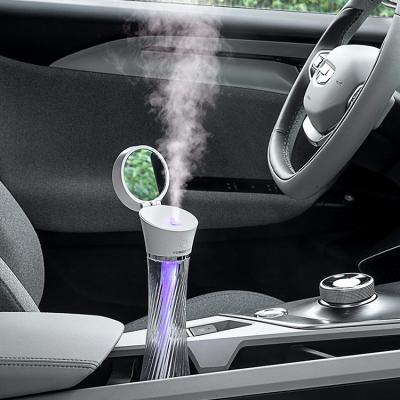 China 2020 Car Home Appliance Ultrasonic Aroma Humidifier Led Small Bottle Car Vehicle Humidifier for sale