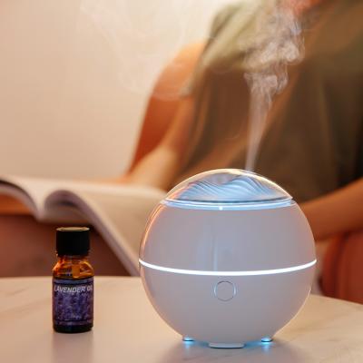 China 2020 Portable Hotel Aroma Lamp 2020 Mini Portable Electric Aroma Diffuser+led Diffuser Machine Led White Color Aroma Diffuser Cool Changing Mist Humidifier for sale