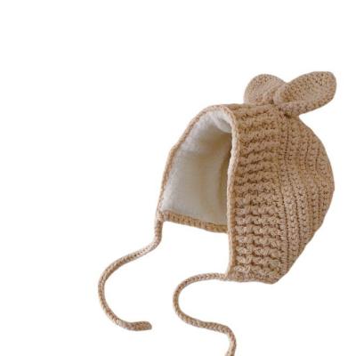 China Casual Children's Hat Baby Thick Autumn Winter Ear Protection Warm Knitted Hat for sale