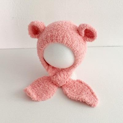 China New Cartoon Bear Casual Ear Hat Plush Earmuff Warm Hat for sale