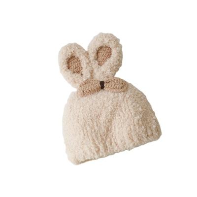 China Warm Balls Beanie Crochet Baby Knitted Fur Hat Kids Girl Winter Infant Casual Boy for sale