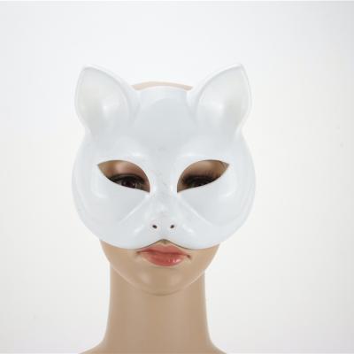 China High Quality Customized Fashionable White Cat Face Mask Masquerade Mask Designs For Girls for sale