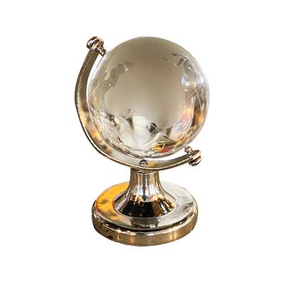 China Wholesale Europe Natural Crystal Open Rotating Ball Tellurion Geography World Globe for sale