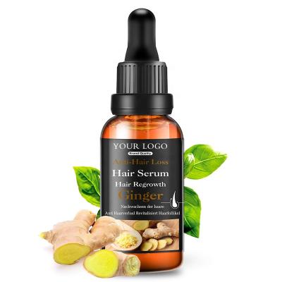 China YANMEI Factory OEM Private Label Hair Growth Essence Oil Fast Effective Organic Ginger Hair Regrowth Serum For Loss Prevention For Scalp Nourish for sale