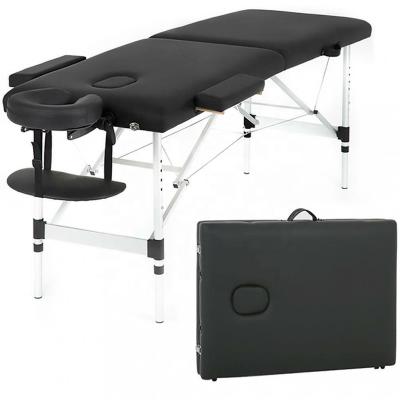 China Modern Cheap Height 250LBS Capacity Aluminum Massage Table Adjustable Massage Bed for sale