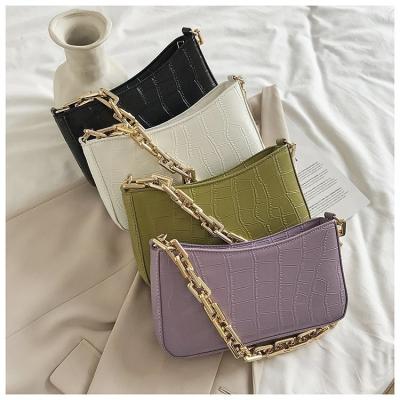 China Wholesale Latest PU Handbag Chain Shoulder Bag Korean Cute Handbag For Female for sale