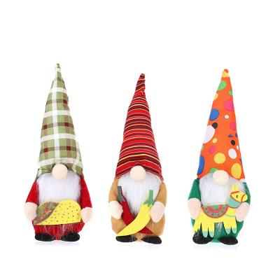 China Handmade Eco-Friendly Gnome Mexican Scandinavian Gift Summer Plush Tuesday Elf Tuesday Taco Sombrero Folklore Table Ornaments for sale