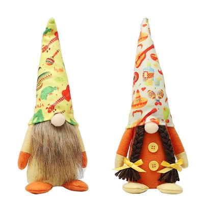 China High quality hot Mexican autumn style plush Gnome carnival product sale cloth couples faceless dwarf dolls wholesale for sale