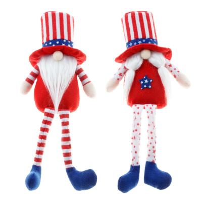 China 100% Tiered Veterans Days Tray Decor Independence Day Decoration Eco-Friendly Gnome Patriot Child Care Plush Tomte for 4th of July Gift for sale