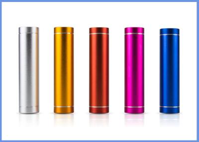 China Aluminum Cylindrical Mobile Power Bank 2600mah Charger For Traveling for sale