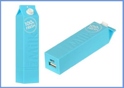 China Phone Milk Phone Mobile Power Bank 2600mAh , Rechargeable Power Pack For Cell Phone for sale