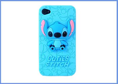 China Lovely Mobile Phone Accessory 3D Silicone Stitch Cartoon Frame For IPhone 6 for sale