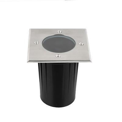 China Garden square inground garden buried lamp spot yard light china factory 85-265V IP65 304 stainless steel cover GU10 underground light for sale