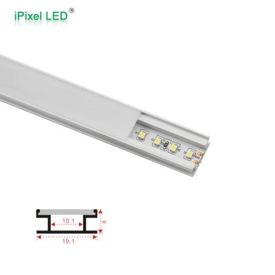 China Cabinet Lighting Slim Size Led Aluminum Profile , Ultra Thin 8mm Thickness Recessed Led Channel for sale