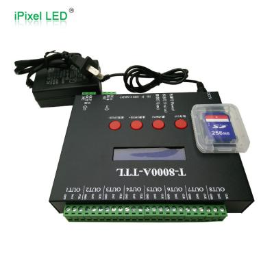 China Lighting controller hot sale led pixel light controller with programmable sd board t8000a controller for sale