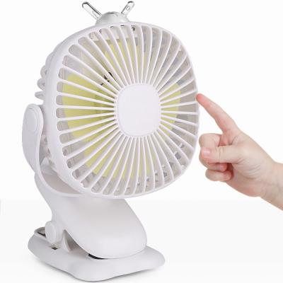 China Hotel Manufacturer Direct Portable DC Fan with Rechargeable Clip Mini Desk Fan Air Cooling Baby Stroller USB Fans 5V for sale