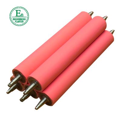 China For Conveyor System Customize PU Silicon Rubber Roller Equivalent Pressure Rollers Convey Polyurethane Elastomer Rollers for sale