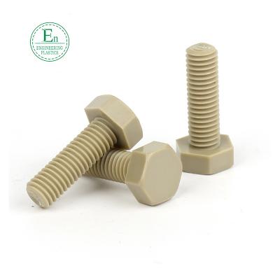 China Industrial Manufacturer Provides Plastic Injection Precision PEEK Screw Part for sale