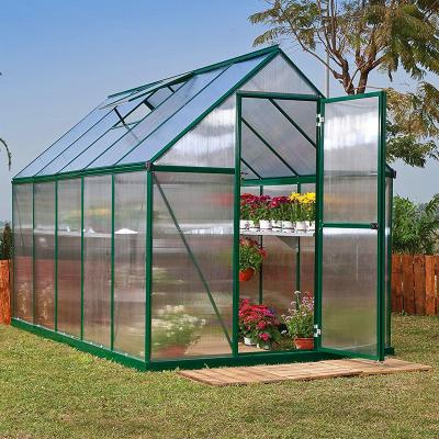 China Greenhouse Flower House Walkway In Garden Greenhouse Tunnel Agricultural Outdoor Greenhouse Garden For Vegetable Planting for sale