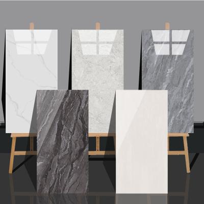 China Glazed Metallic Tiles Natural Stone Look Marble Full Polished Glazed  Big Slab 750x1500 floor tiles Porcelain Ceramic  Tiles for sale