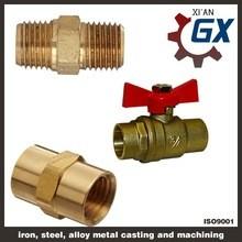 China Cast NPT Full Port Private Label on Handle Two Ways Brass Ball Valve for sale